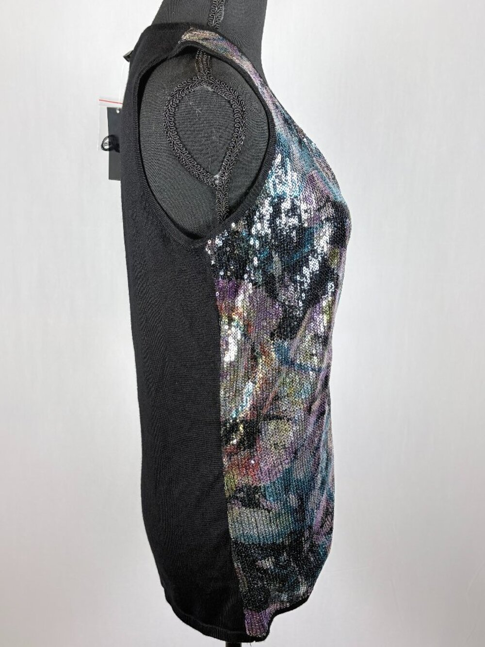 Covington | Sequin Sleeveless Sweater Top | XL | NWT - Picture 7 of 10